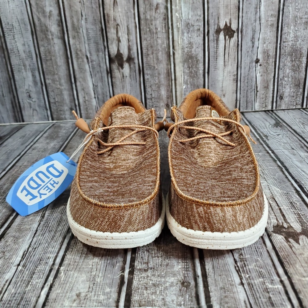 Hey Dude Men's Wally Sport Knit Slip-On Brown Loafers Size M12 - Picture 4 of 9